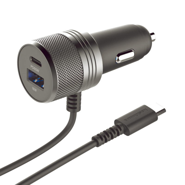 シガーチャージャー PD65W＋USB2ポート USB-PD規格対応 ブラック