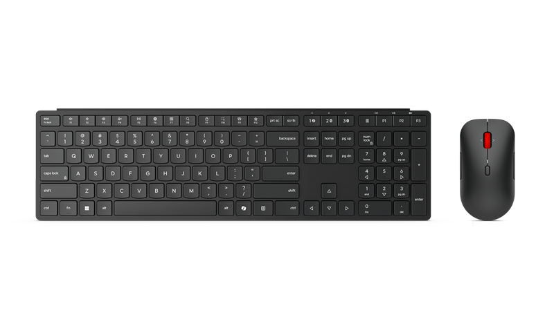 Lenovo ワイヤレス マルチモードプロ キーボード&マウス 6000 - 英語