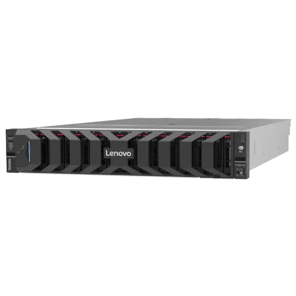 ThinkSystem SR650 V4(HS 2.5)/Xeon-6505P(12) 2.20GHz-6400MHz×1/PC5-51200 16.0GB(16×1)/RAID-940-8i-4GB/Quad-1GbE-OCP/POW(800W×2)/OSなし/3年保証9x5(CRU-NBD)/SS9