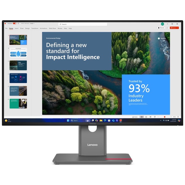 ThinkVision P27UD-40 （27.0型/3840×2160/DisplayPort、HDMI、USB Type-C/黒/スピーカー：なし）
