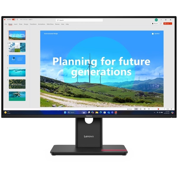 ThinkVision T27D-40 （27.0型/1920×1080/DisplayPort、HDMI、USB Type-C/黒/スピーカー：なし）