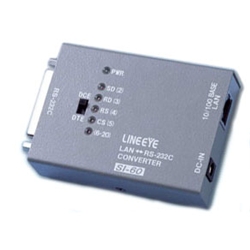 インターフェースコンバータ LAN<=>RS-232C Dsub25