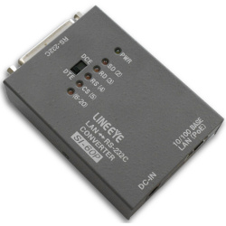 インターフェースコンバータ LAN<=>RS-232C Dsub25 PoE給電対応