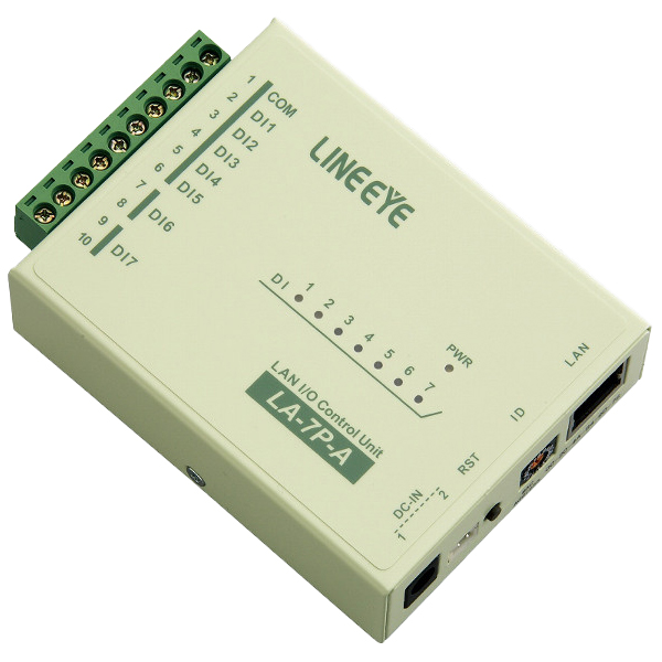 LAN接続型デジタルIOユニット AC/DC7入力