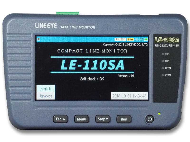 データラインモニター RS-232C、RS-422/485対応