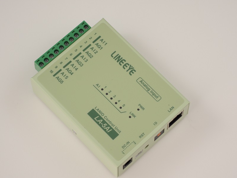 LAN接続型IOユニット アナログ5入力
