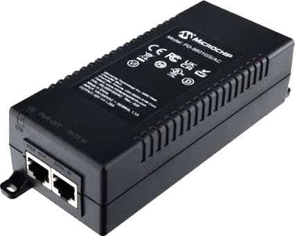 PoEインジェクタ 1ポート 60W 802.3at 4ペア、IEEE802.3bt Class6 （ACケーブル付）