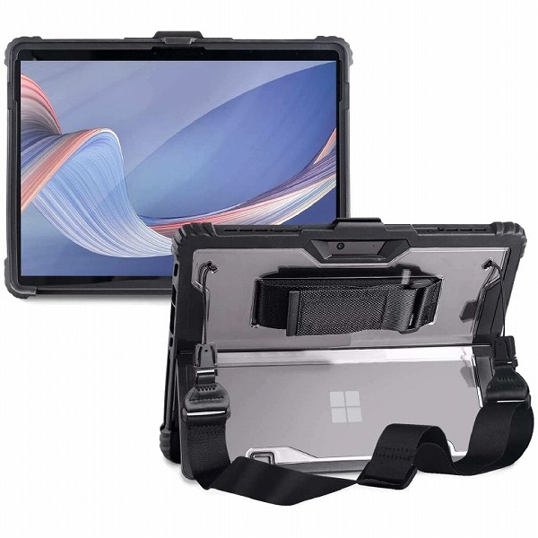 Microsoft Surface Pro 11・10・9対応 耐衝撃ケース（タイプカバー対応タイプ） ブラック