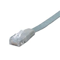 Ethernet カテゴリ5e フラットケーブル 50cm ライトグレー