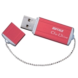 USB2.0フラッシュディスク メタル筐体 256MB レッド