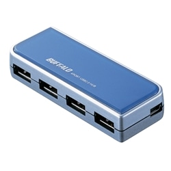 USB2.0Hub 4ポート ブルー