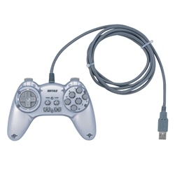 12ボタンUSBゲームパッド 連射機能付 シルバー