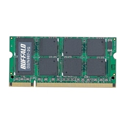 PC2-5300（DDR2-667）対応 DDR2 SDRAM 200Pin用 S.O.DIMM 2GB