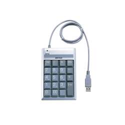 USB対応 テンキーボード Tabキー付 シルバー