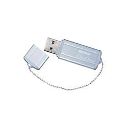 USB2.0フラッシュディスク アルミ筐体 1GB シルバー