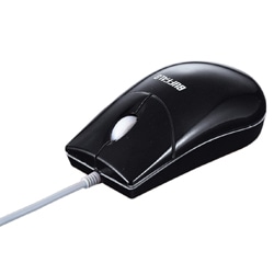 ボール式有線マウス USB接続 Largeサイズ ブラック