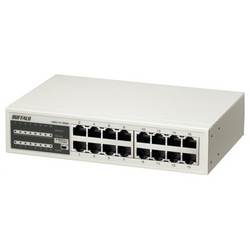 10/100M スイッチングHub 金属筐体/電源内蔵モデル 16ポート