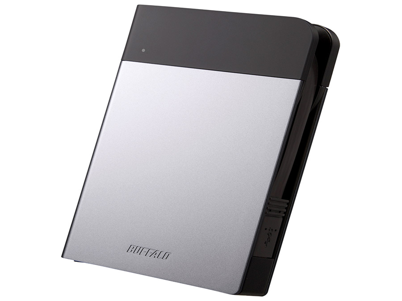 ICカード対応MILスペック 耐衝撃ボディー防雨防塵ポータブルHDD 2TB シルバー