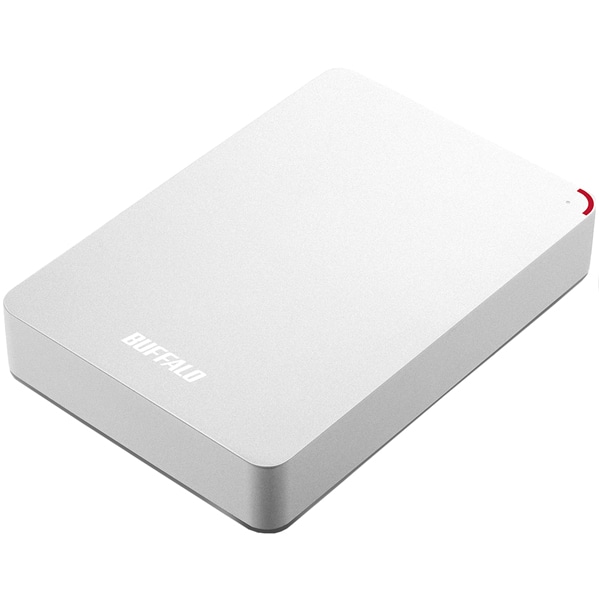 ミニステーション ターボPC EX2 Plus対応 耐衝撃＆USB3.0ポータブルHDD 4TB ホワイト