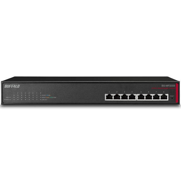 レイヤー2 マルチギガ（10G/5G/2.5G/1000M/100M）対応スイッチ 8ポート