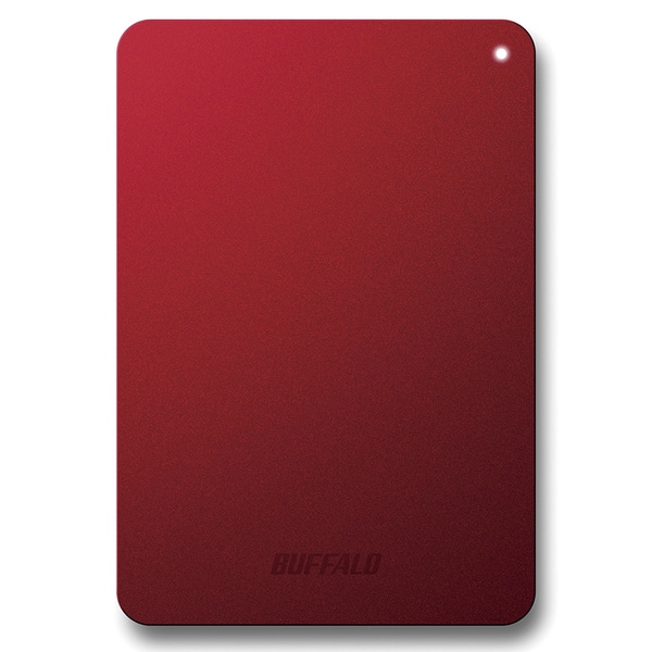 耐衝撃対応 USB3.1（Gen1）/USB3.0用 ポータブルHDD 1TB レッド