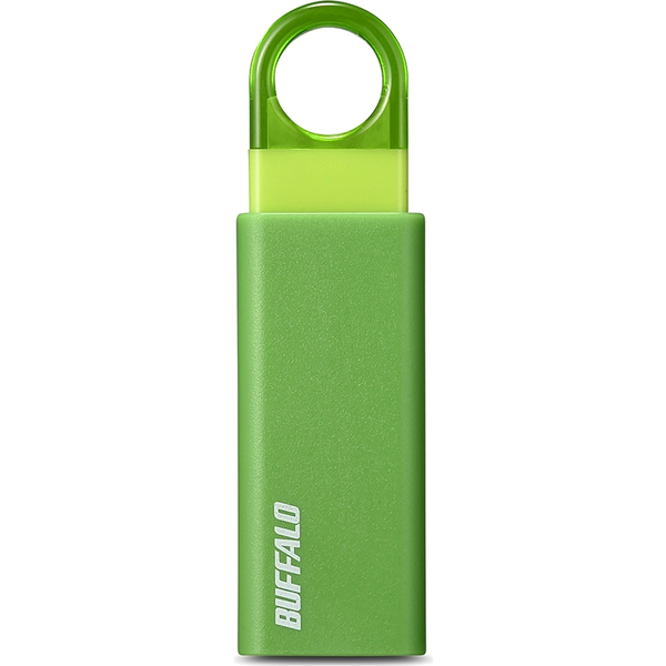 オートリターン機構搭載 ノックスライド USB3.1（Gen1）/USB3.0対応 USBメモリー 16GB グリーン