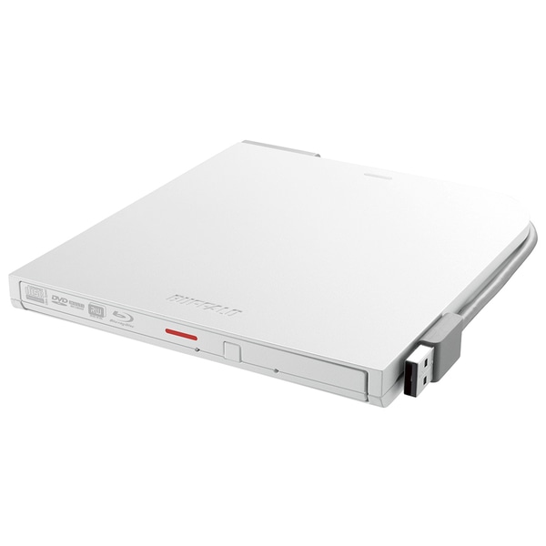 BDXL対応 USB2.0用ポータブルブルーレイドライブ スリムタイプ ホワイト