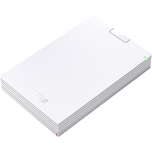 ミニステーション USB3.2(Gen.1)対応 ポータブルHDD スタンダードモデル ホワイト 2TB