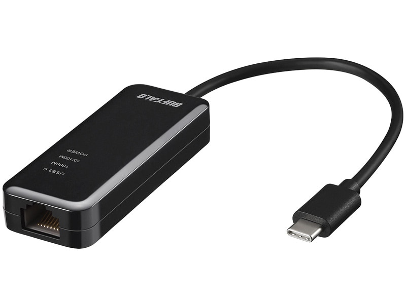 Giga対応 Type-C USB3.1（Gen1）用LANアダプター ブラック