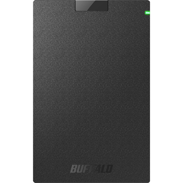 USB3.2（Gen1）対応ポータブルHDD Type-Cケーブル付 2TB ブラック