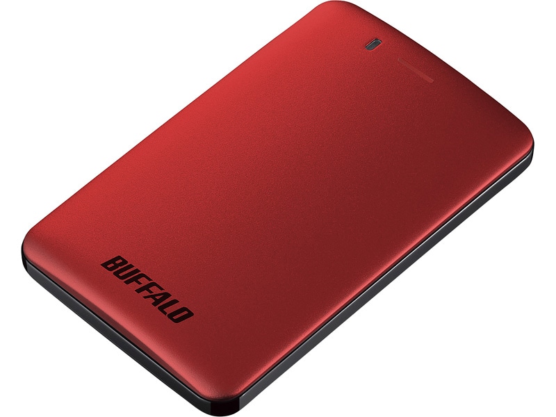 USB3.1（Gen1）小型ポータブルSSD 120GB レッド