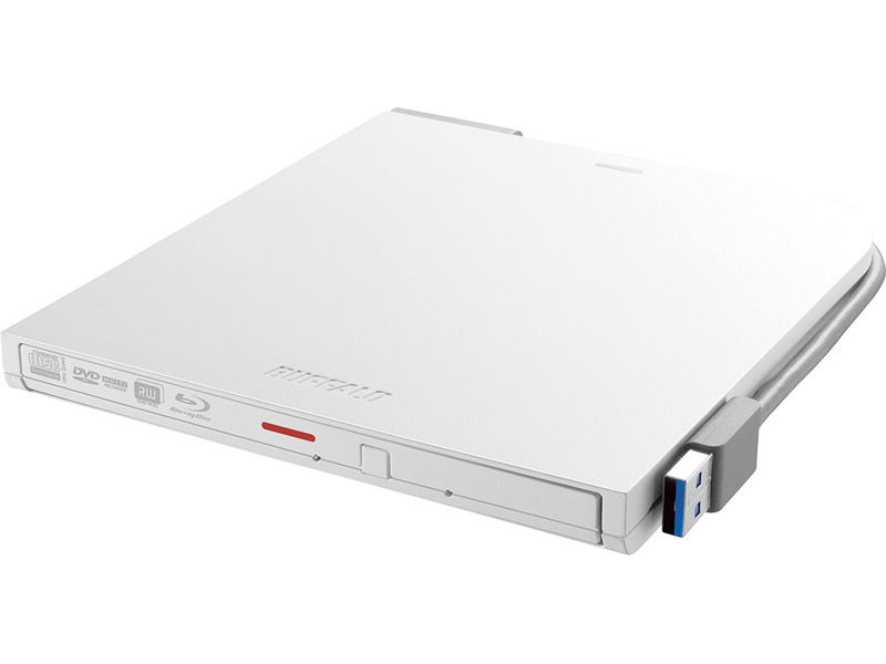 USB3.2（Gen1）対応 ポータブルBDドライブ 書込みソフト添付 ホワイト