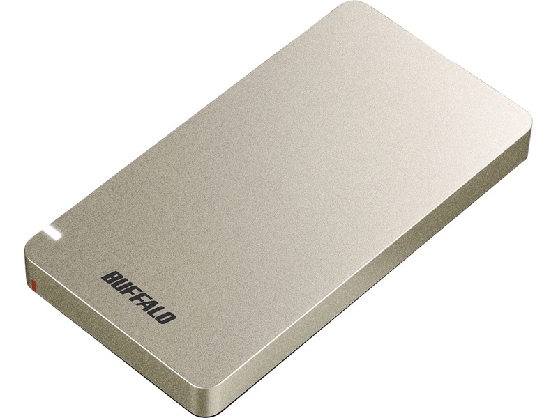 USB3.2(Gen2) ポータブルSSD Type-A＆C 1.0TB ゴールド