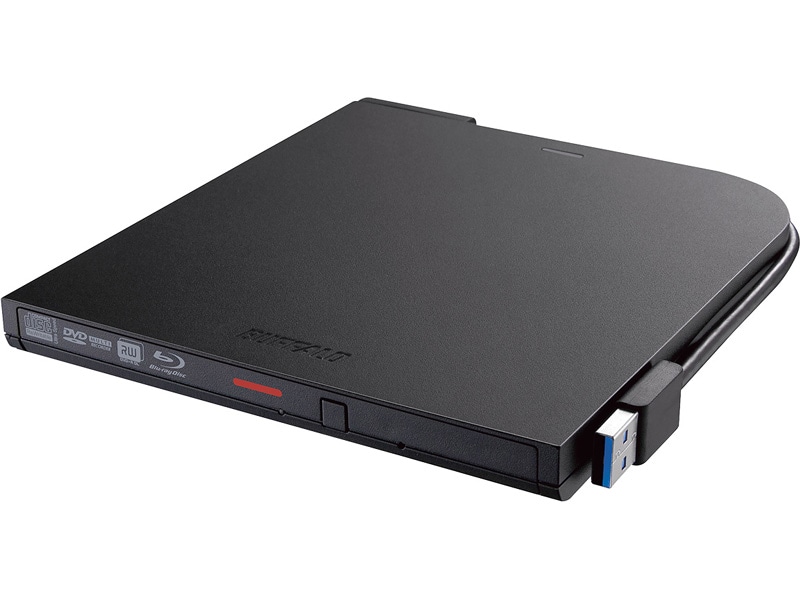 USB3.2(Gen1)対応 ポータブルBDドライブ 書込ソフト添付 ブラック