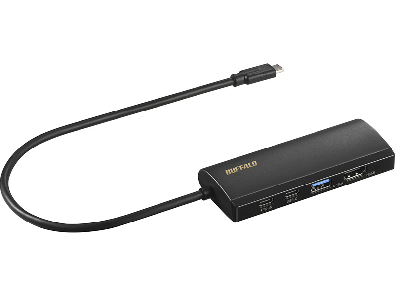 USB Type-C接続 ドッキングステーション PD対応 HDMI出力 ブラック