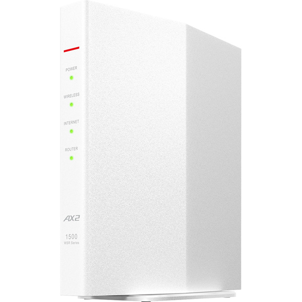 無線LAN親機 11ax/ac/n/a/g/b 1201+300Mbps ホワイト