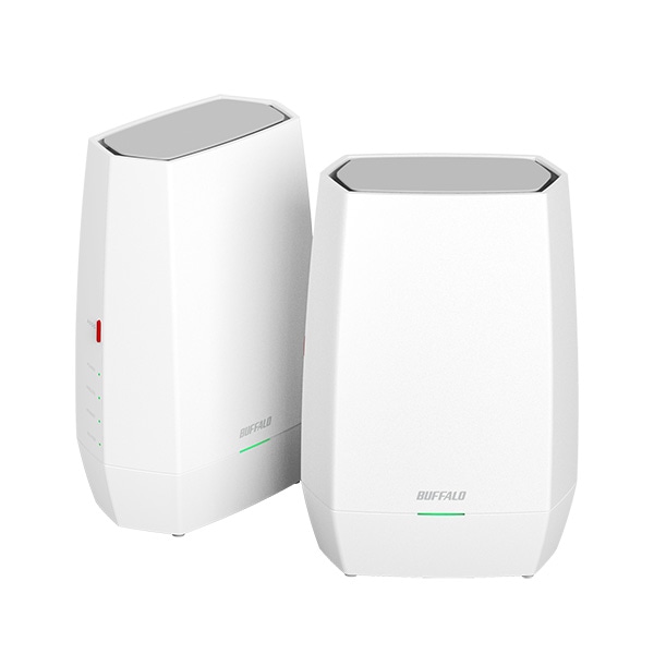 無線LAN親機 WiFi 11ax/ac/n/a/g/b 2401+573Mbps WiFi6/Ipv6対応 ホワイト 2台セット