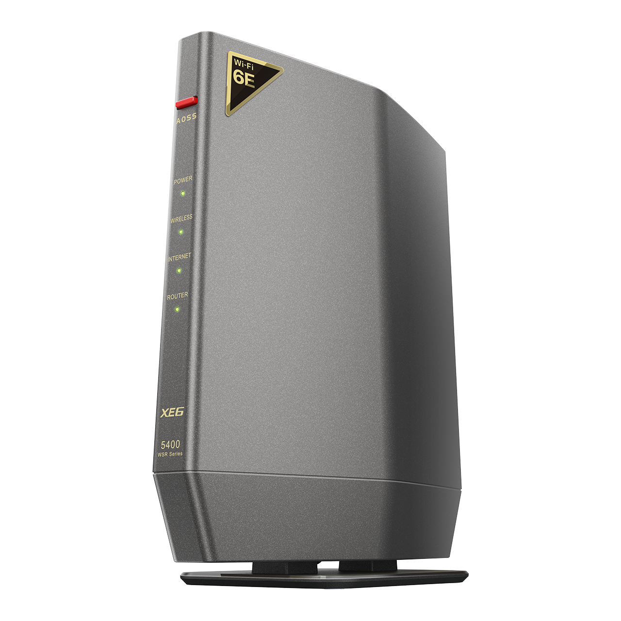 無線LAN親機 WiFiルーター 11ax/ac/n/a/g/b 2401＋2401+573Mbps WiFi6E/Ipv6対応 ネット脅威ブロッカー2ベーシック搭載 チタニウムグレー