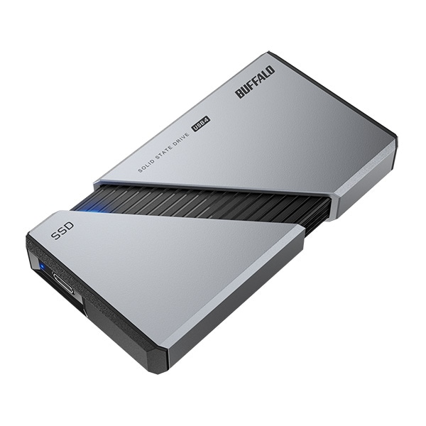 PC向け USB4（Gen3x2）対応 High-End ポータブルSSD 1TB シルバー