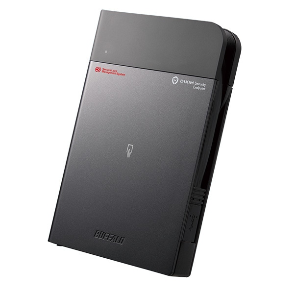ICカードセキュリティ ウイルスチェック 耐衝撃ポータブルHDD 2TB