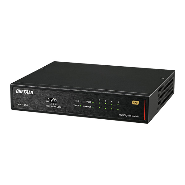10GbE 5ポート スイッチングHUB