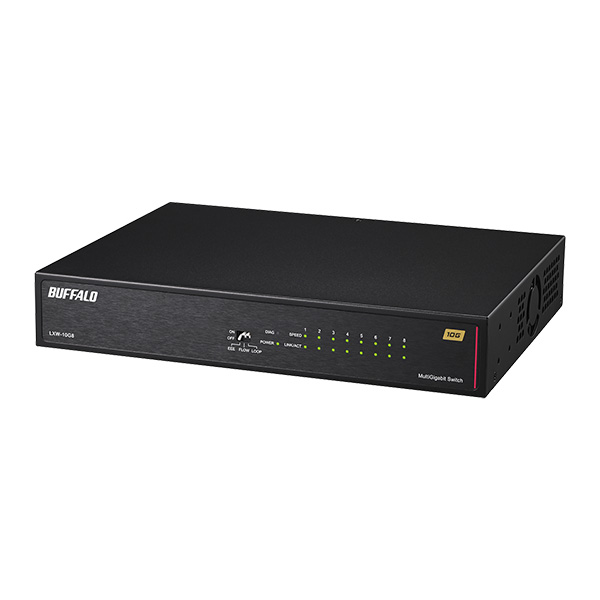 10GbE 8ポート スイッチングHub