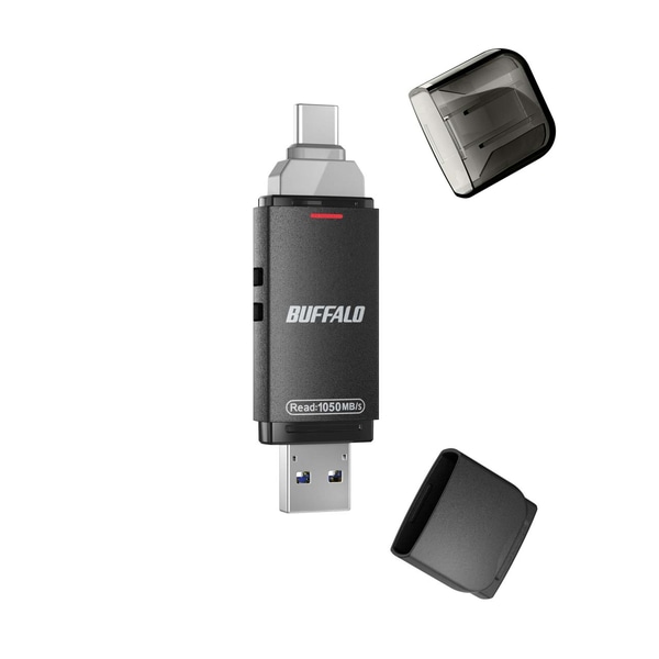 USB3.2(Gen2) Type-C/Aコネクター両対応 高速帯 スティック 500GB