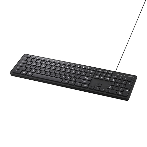 使用禁止 USB接続 有線英字配列キーボード ブラック