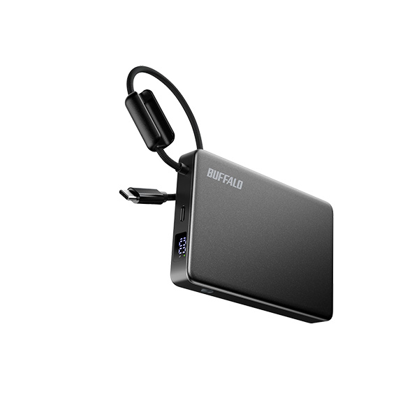 半固体モバイルバッテリー 10000mAh 30W ブラック
