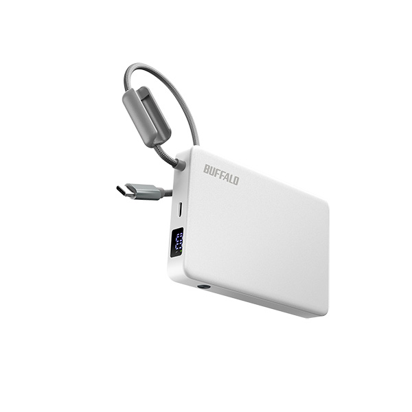 半固体モバイルバッテリー 10000mAh 30W ホワイト