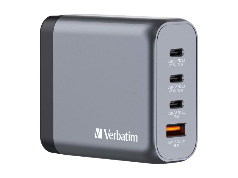 140W PD急速充電対応 GaN チャージャー 4Port
