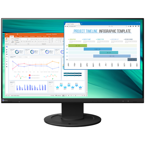 液晶ディスプレイ 23.8型/1920×1080/DVI、HDMI、DisplayPort/ブラック/スピーカー：あり