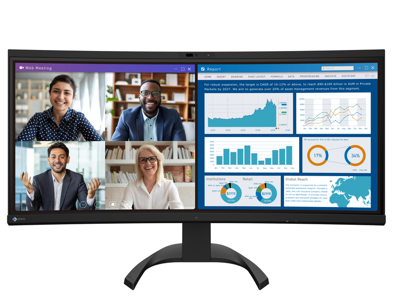 液晶ディスプレイ 34.1型/3440×1440/HDMI×2、DisplayPort、USB Type-C/ブラック/スピーカー：あり