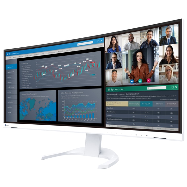 液晶ディスプレイ 34.1型/3440×1440/USB Type-C、DisplayPort、HDMI×2/ホワイト/スピーカー：あり